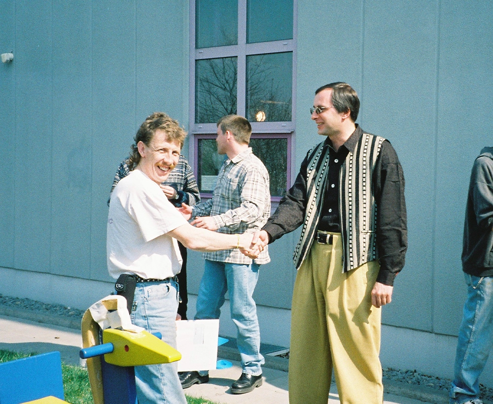 Bâtiment de l’entreprise au coucher du soleil