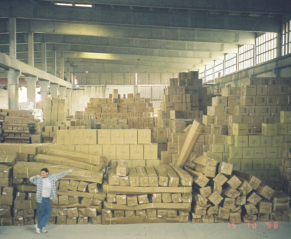 Bâtiment de l’entreprise au coucher du soleil
