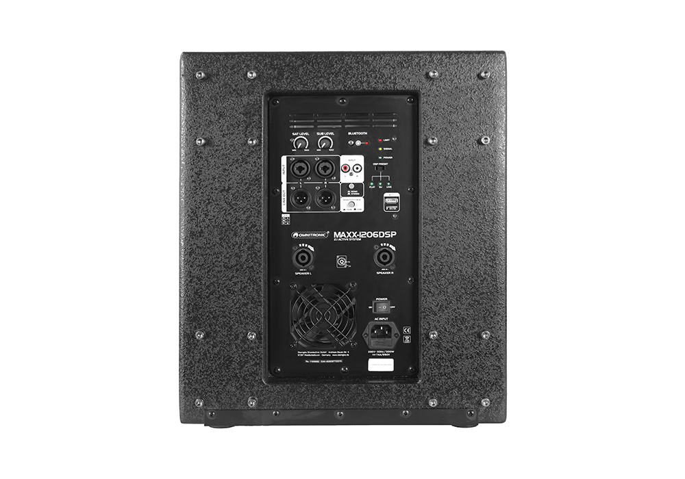 Omnitronic Maxx-1206DSP Connections
