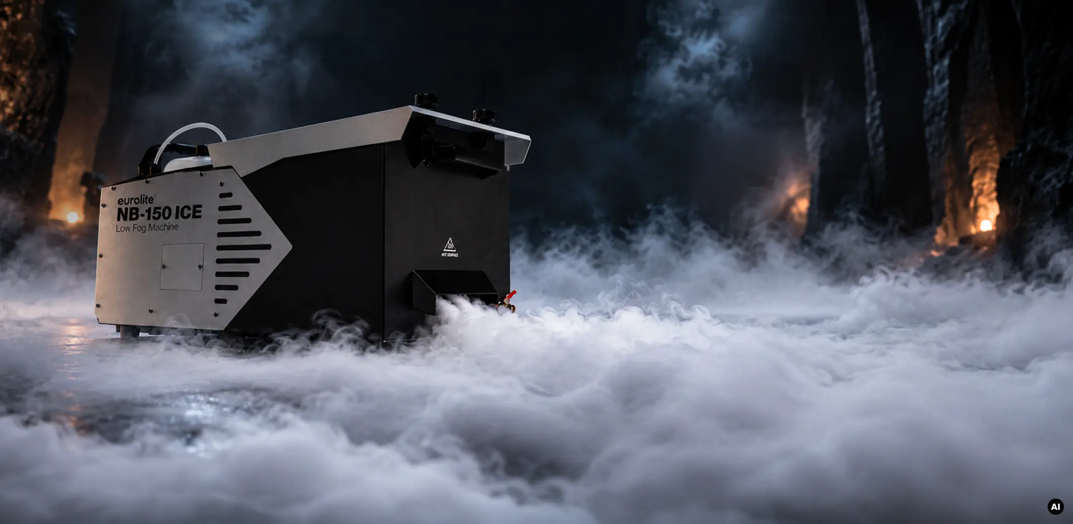 Dense nuvole di fumo che fluttuano sul pavimento possono creare un'atmosfera romantica o inquietante, a seconda del luogo e del momento in cui vengono utilizzate!