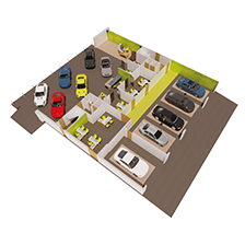 Esempio di applicazione Intusonic showroom automobilistico