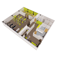 Esempio di applicazione Intusonic palestra